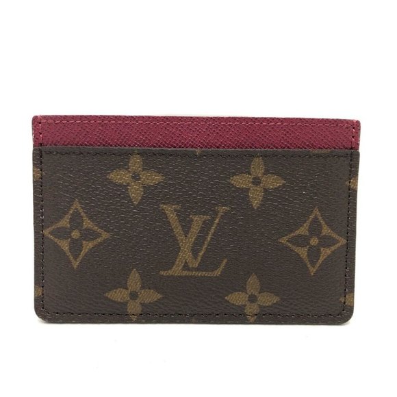 LOUIS VUITTON M60703 Monogram Porte Cult-Simple Card Case MonogramCanvas Brown - Picture 1 of 9